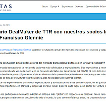 Cuestionario DealMaker de TTR con nuestros socios Ignacio Armida y Francisco Glennie